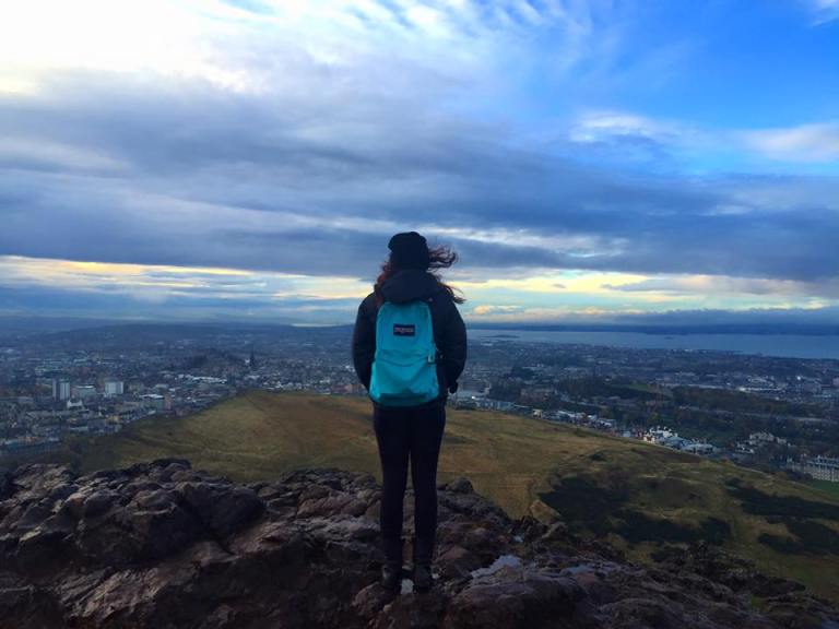 The highest point of Arthur's Seat